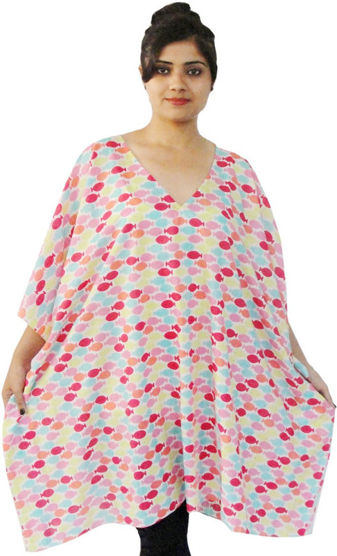 ettibetrendy Printed Cotton Blend Women Kaftan