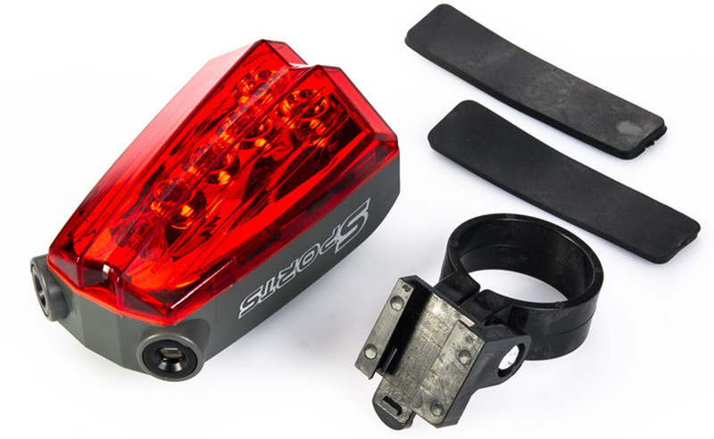 FurMito Bicycle Sports 2 Laser with 5 LED Rear Break Light(Red, Black)