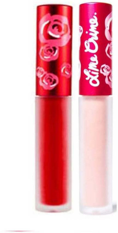 Lime Crime set of 2 lipsticks(bleached, red velvet)(Multi Color, 5.2 ml)