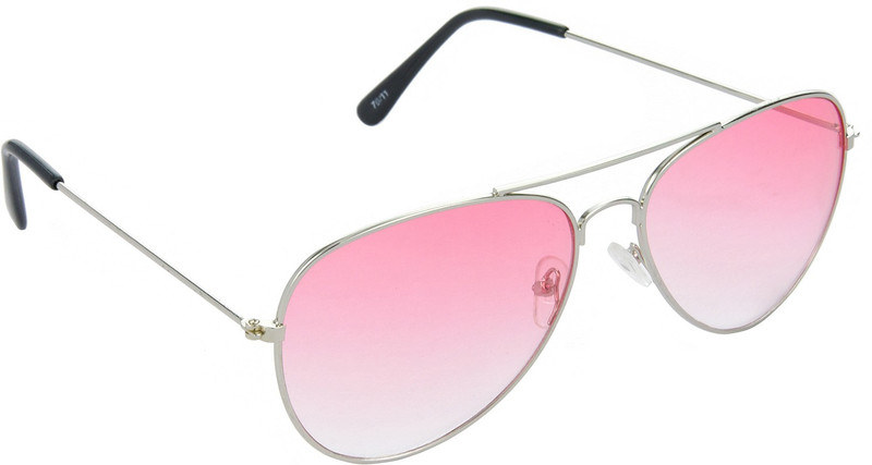 Hrinkar Aviator Sunglasses(Red, Clear)