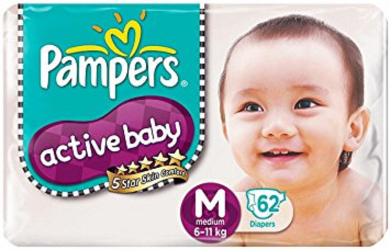 Pampers Pampers Active Baby - M(62 Pieces)