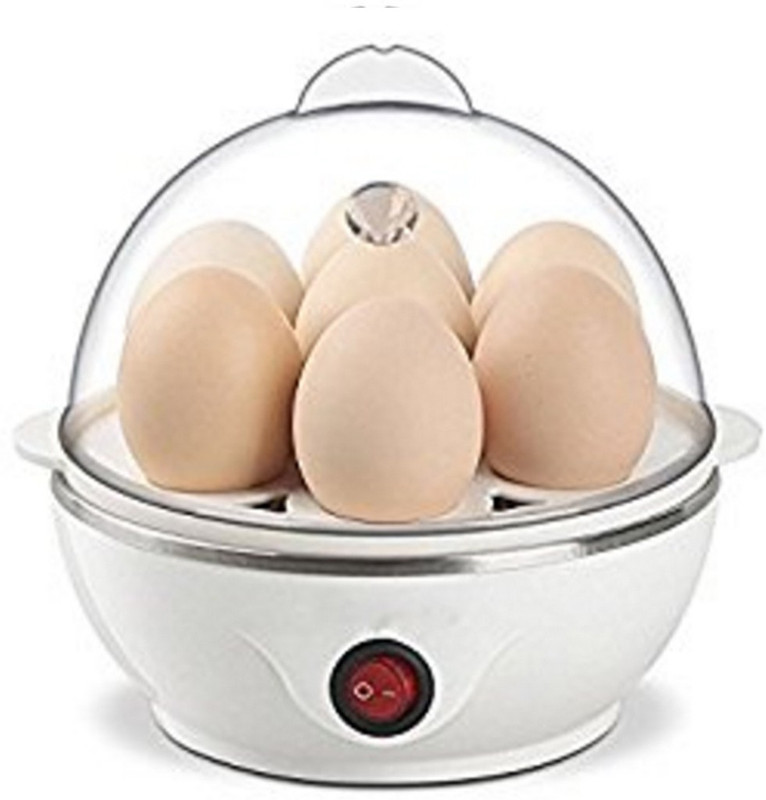 GOCART New 7 Egg Boiler New In White Color Egg Cooker(White, 7 Eggs)