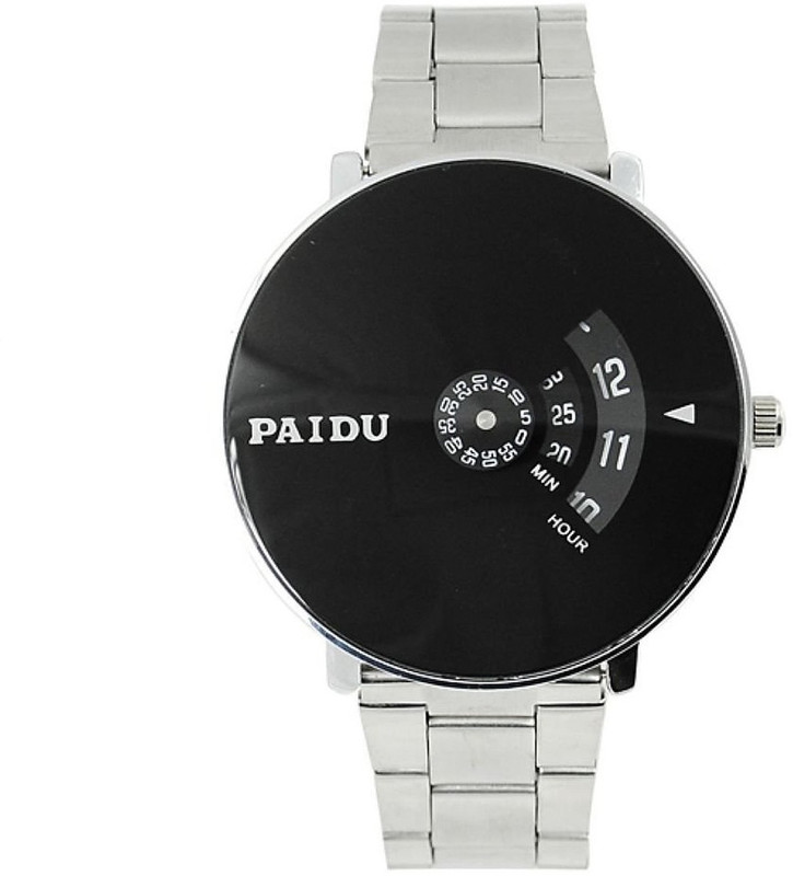 keepkart Paidu 58897 Black Dial Stainless Still Analouge Watch For Boys And Men Analog Watch  - For Men