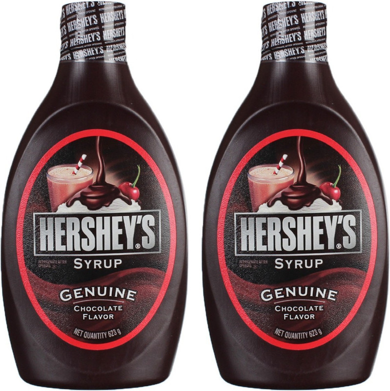 Hershey's Chocolate Syrup Pack 2(623 g, Pack of 2)