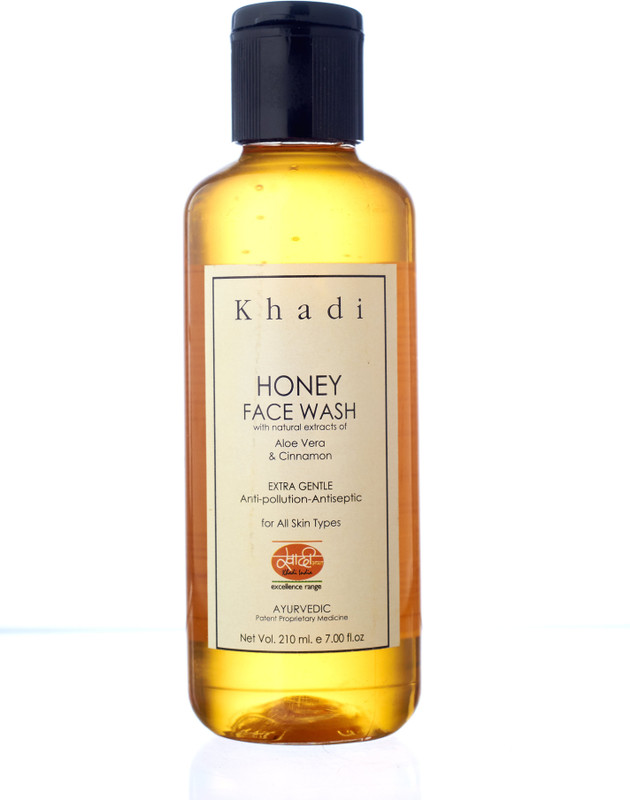 khadi mauri KHADI Honey Herbal Face Wash - Glowing Skin - 210 ml - Enriched with Aloe Vera & Cinnamon Face Wash(210 ml)