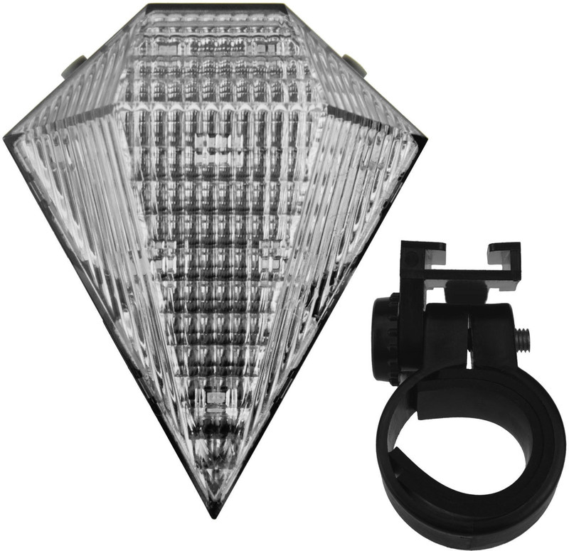 FurMito Bicycle Tail Laser Waterproof Rechargeable LED Rear Break Light(White)