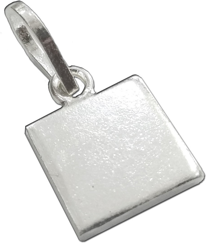 karizma jewels Silver Square Chandi ka chokor tukra healing Silver Pendant