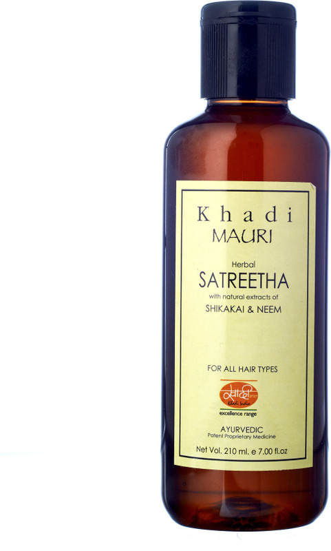 khadi mauri KHADI Satreetha Herbal Shampoo - Anti Hairfall & Root Strengthening - 210 ml - Enriched with Shikakai & Neem(210 ml)