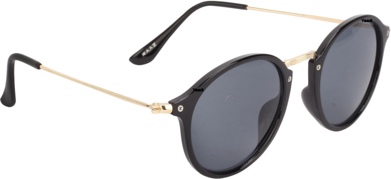 Yaadi Retro Square Sunglasses(Black)