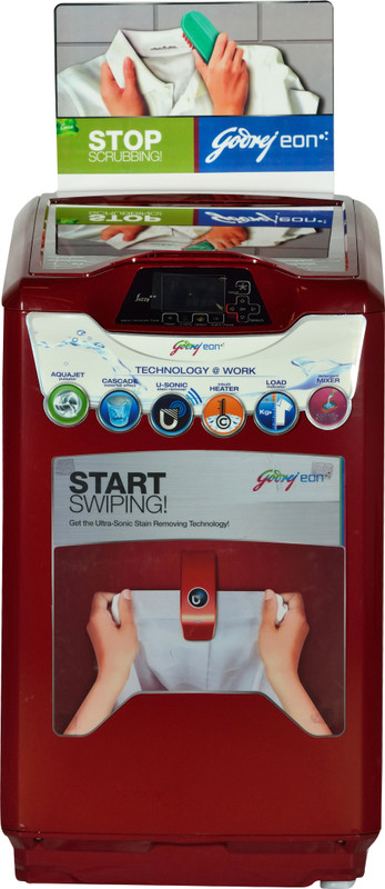 Godrej 6.5 kg Fully Automatic Top Load with In-built Heater(WT EON 651 PHU)