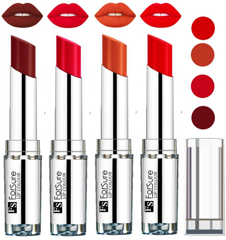 Buy Forsure Lipstick Combo Romantic Red Dark Maroon 8 G