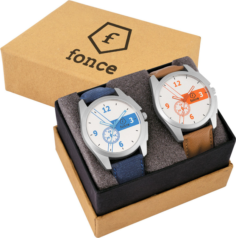 fonce New stylish furious analog watches combo for men and boy's Analog Watch  - For Men