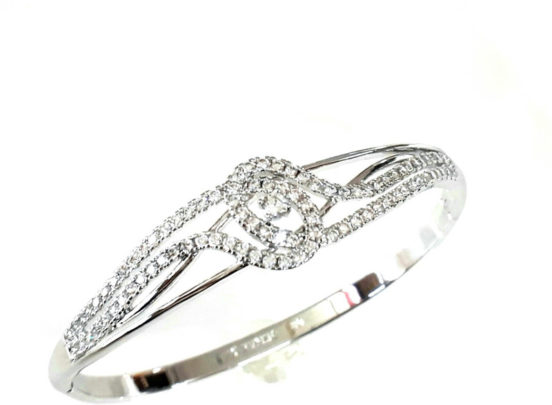 sparkle jewels Copper Cubic Zirconia Gold-plated Bracelet