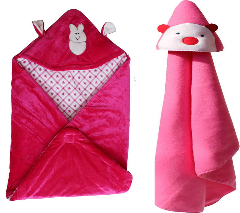 My New Born Cartoon Crib Crib Baby Blanket(Polyester, Rani) My New Born Cartoon Crib Crib Baby Blanket(Polyester, Rani)