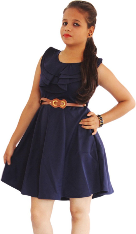 candy vines Women A-line Blue Dress