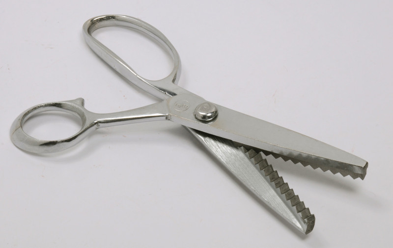 MadanScissors ZigZag-205 mm Scissors(Set of 1, Silver)