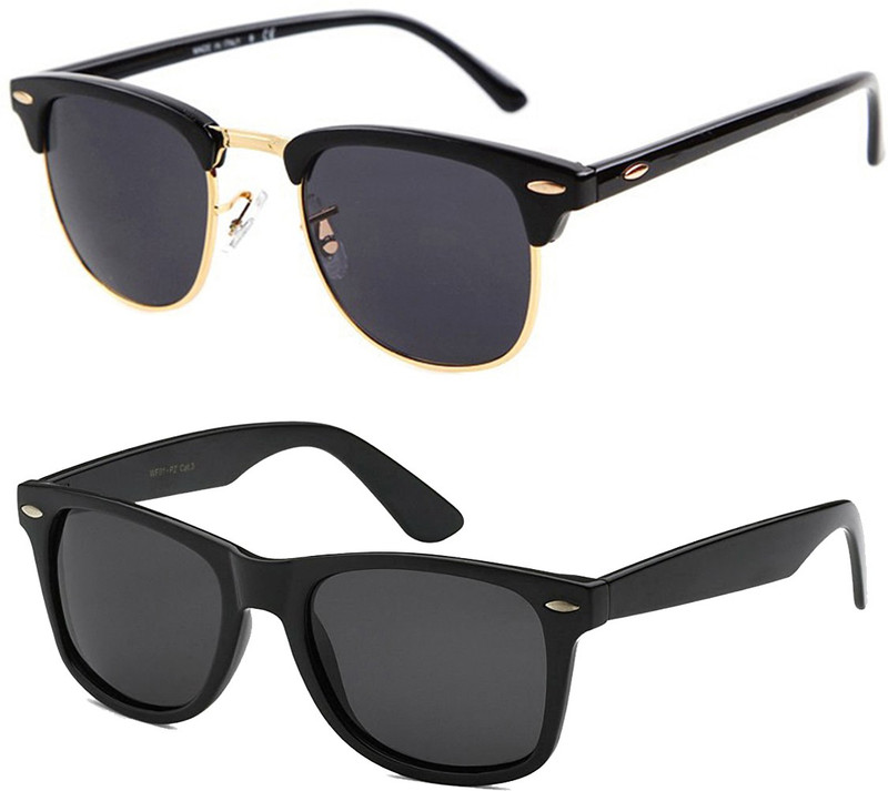 Dio Moda Clubmaster Sunglasses(Black)