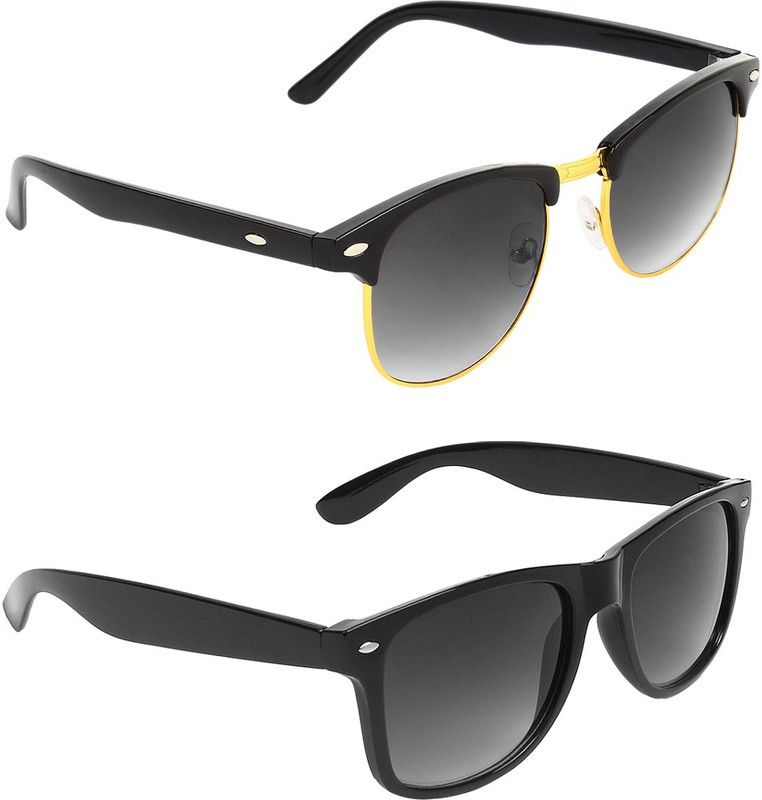 abner Clubmaster, Wayfarer Sunglasses(Black) abner Clubmaster, Wayfarer Sunglasses(Black)