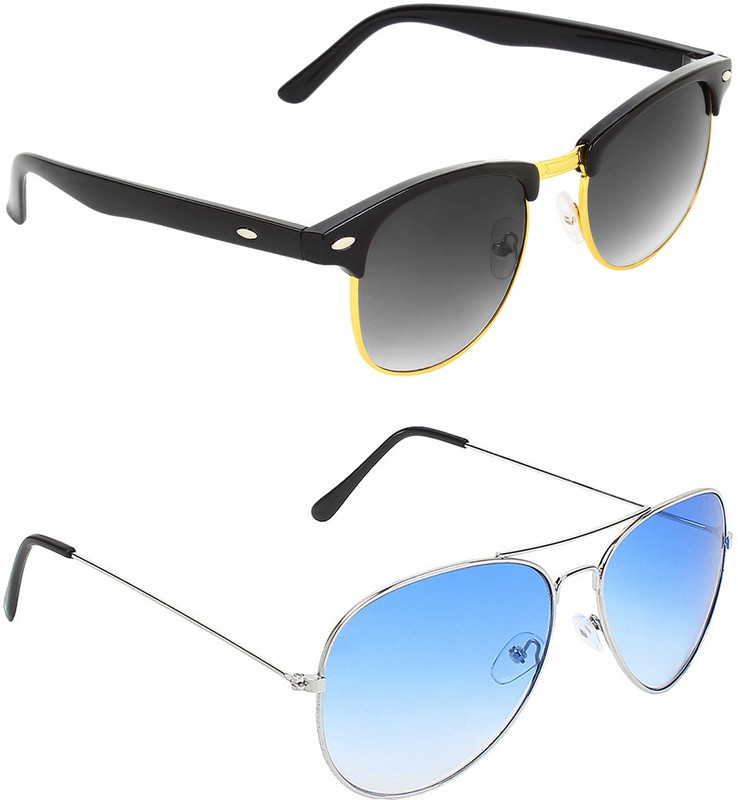 Abner Clubmaster, Aviator Sunglasses(Multicolor) Abner Clubmaster, Aviator Sunglasses(Multicolor)