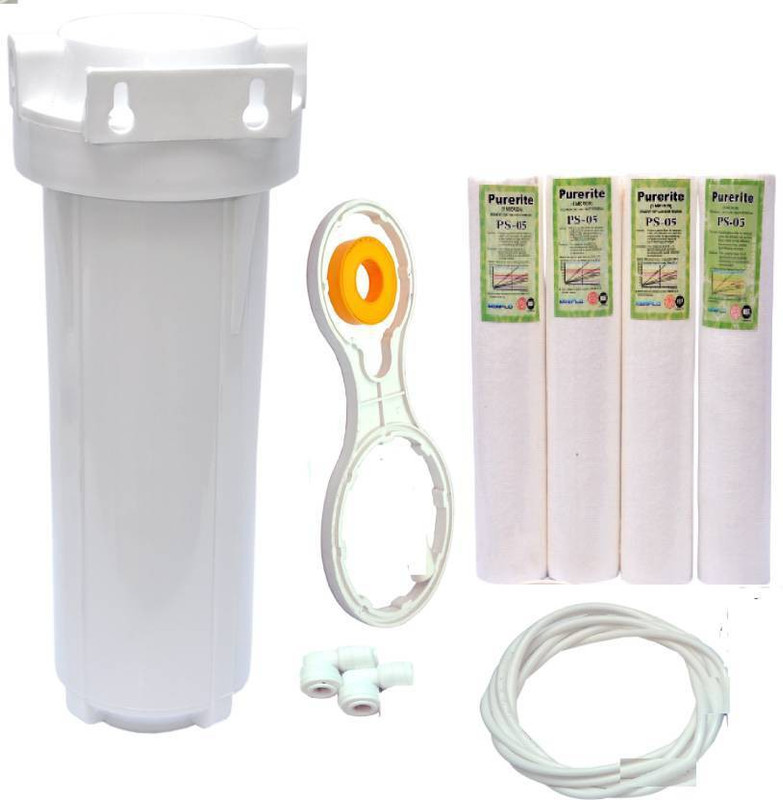 xisom Pre filter housing complete set for r.o Solid Filter Cartridge(0.5, Pack of 10)