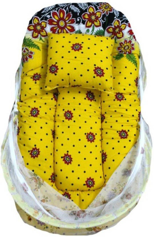 Dolphin52 baby bed mosquito net bed flower(Fabric, Yellow) Dolphin52 baby bed mosquito net bed flower(Fabric, Yellow)