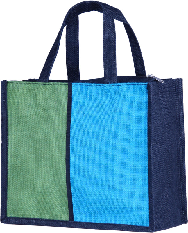 jutetree JB300-TWIN-BLUE&GRN Green, Blue Hand-held Bag
