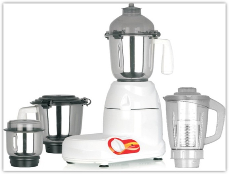 mccoy sahara Pride 4 Jar 750W 750 W Mixer Grinder(White, 4 Jars)