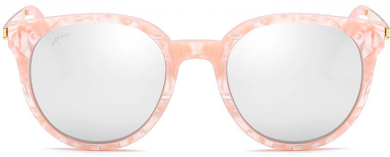 Chemistry Round Sunglasses(Silver)