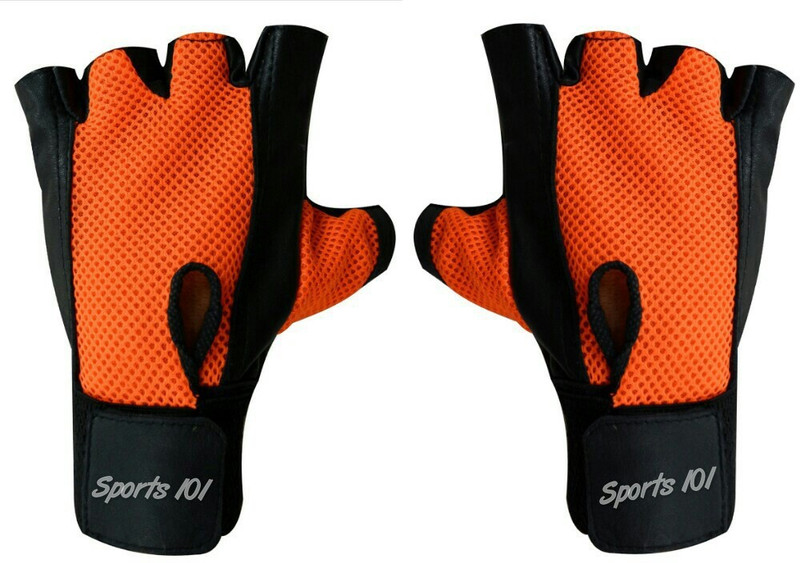 Sports 101 Panther Pro X Gym & Fitness Gloves (Free Size, Orange)
