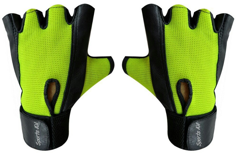 Sports 101 Panther Pro X Gym & Fitness Gloves (Free Size, Green)