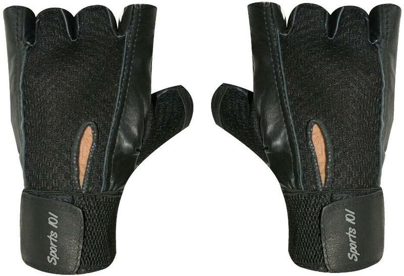 Sports 101 Panther Pro X Gym & Fitness Gloves (Free Size, Black)