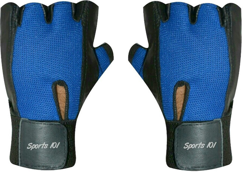 Sports 101 Panther Pro X Gym & Fitness Gloves (Free Size, Blue)