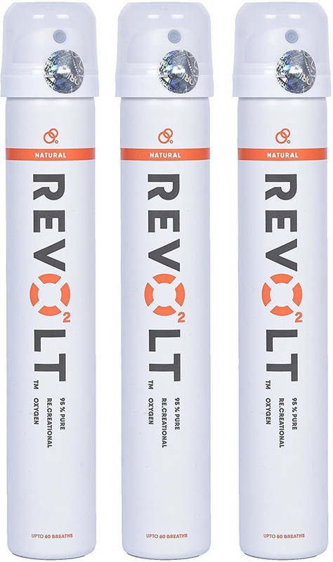 REVOLT Pocket Oxygen Slim Natural Pack(3 Cans) Sports Bottle Holder