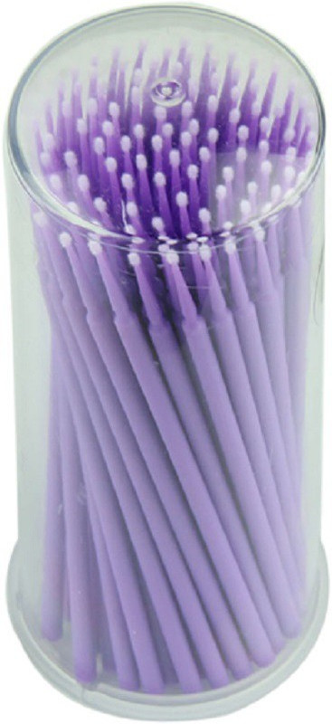 NESA 100Pcs/Pack Hot Lint Disposable Makeup Micro brushes Eyelash Extension Tools(Pack of 100)