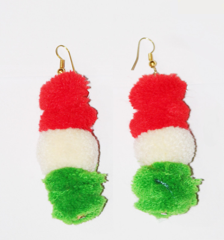 nissan handicraft independence day special earing Steel Tassel Earring
