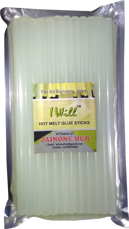 iwill Transparent 11 MM Hot Melt Glue Sticks for Gun - 23 g