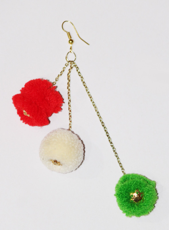 nissan handicraft independence day special earing Stainless Steel Tassel Earring