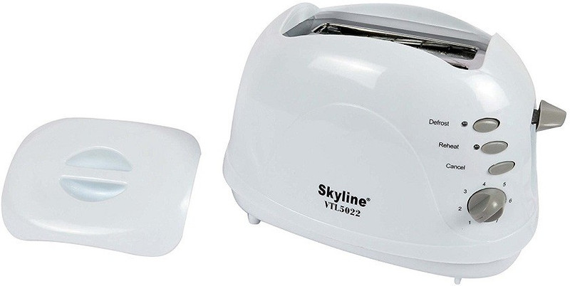 Skyline VTL-5022 750 W Pop Up Toaster(White)