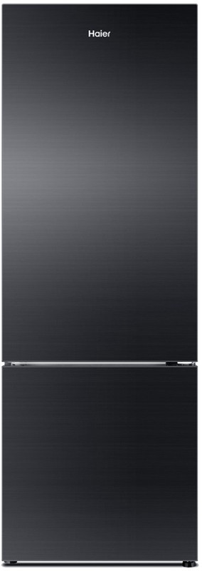 Haier 345 L Frost Free Double Door Bottom Mount 3 Star Refrigerator(Black, HRB-3654PKG-R)