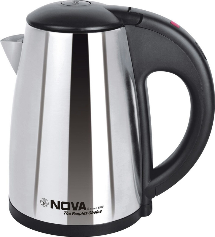 Nova NKT 2740 Stainless steel cordless Electric Kettle(0.8 L, Black)