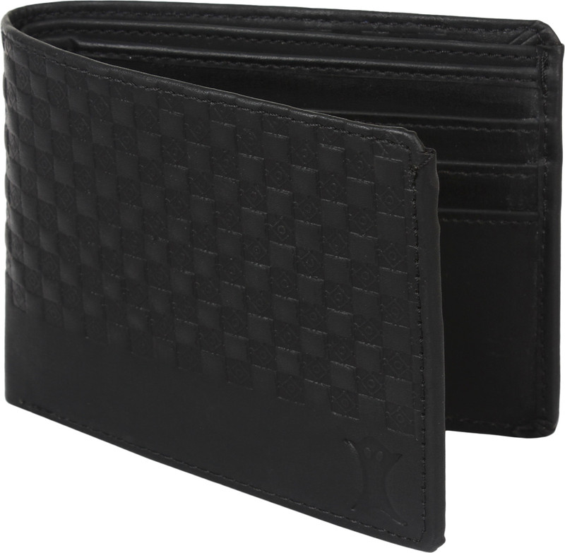 CREATURE Men Black Artificial Leather Wallet(6 Card Slots)