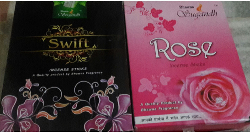 madhulica MD120823 SWIFT & ROSE INCENSE Candle(Silver, Pack of 24)