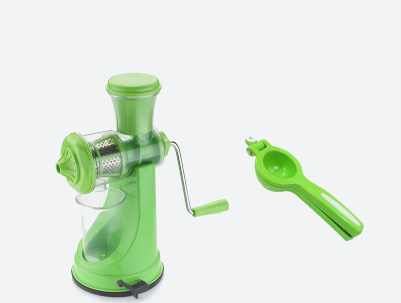 handy juicer and Lemon Squeezer Plastic Hand Juicer(Green Pack of 2)