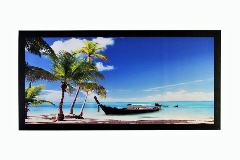 Sprakle Print Beach View Unframed Wall Sticker Poster (20 X 40 Inches) Fine Art Print(20 inch X 40 inch, Rolled)