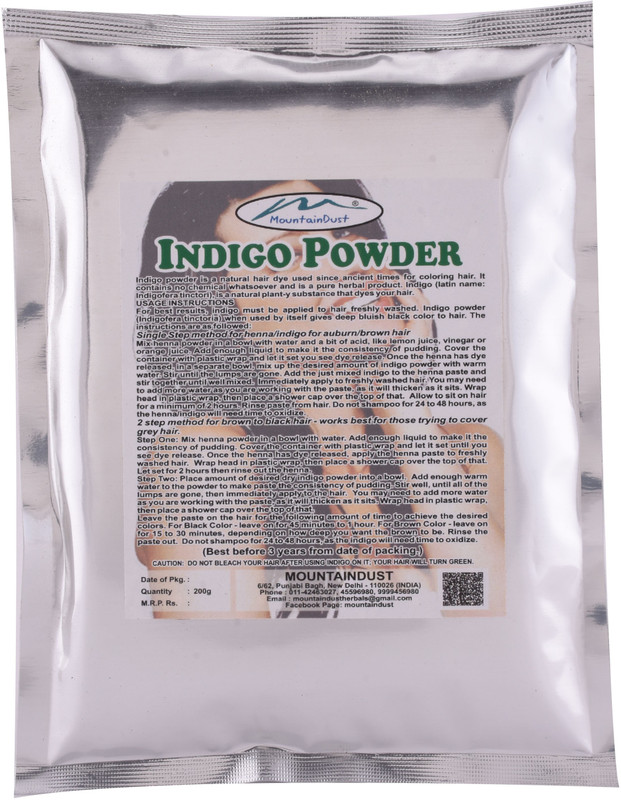 mountaindust Indigo powder Hair Color(brown/black)