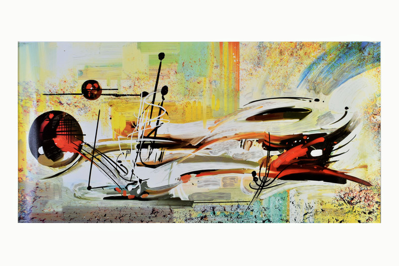 Modern Art Painting Texture Print Unframed Poster (20 X 40 Inches) Paper Print(40 inch X 20 inch, Rolling)