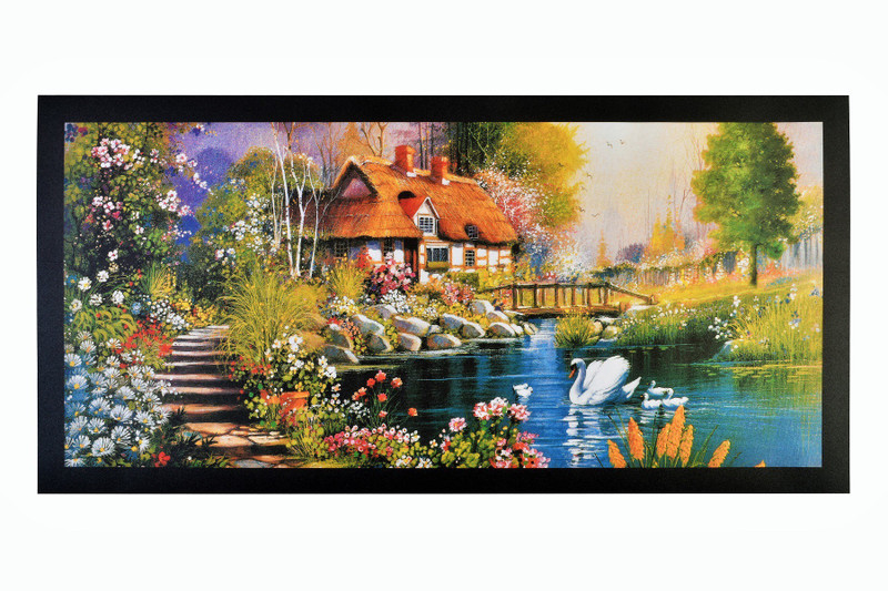 Beautiful Painting Sparkle Print Unframed Wall Sticker Poster (20 X 40 Inches) Fine Art Print(20 inch X 40 inch, Rolled)