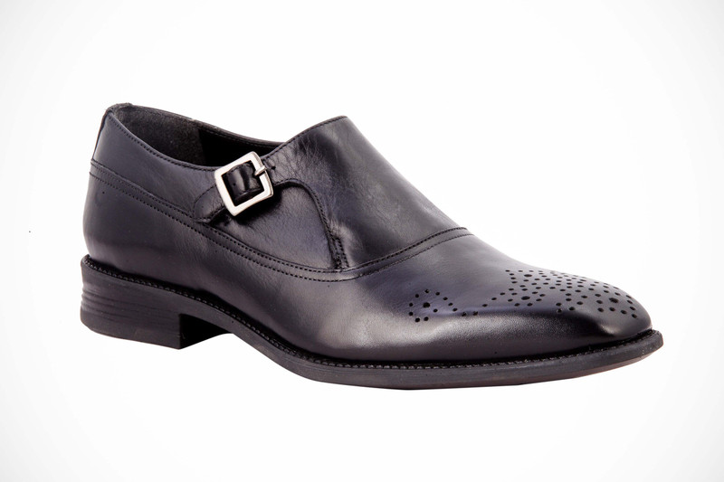 Salt N Pepper 16-437 BLACK Monk Strap For Men(Black) Salt N Pepper 16-437 BLACK Monk Strap For Men(Black)