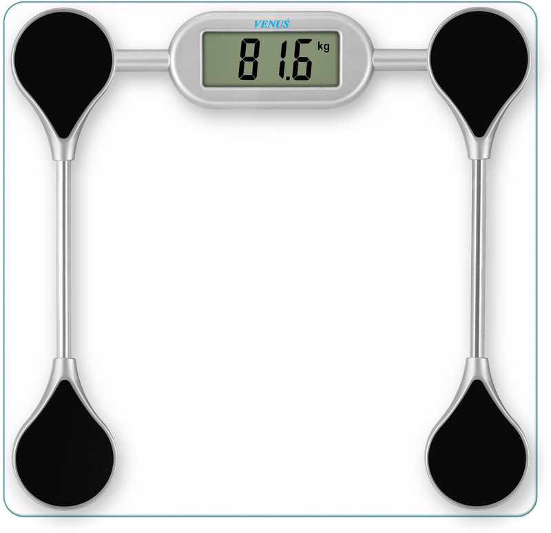 Venus EPS-1899 Transparent Square Digital Weighing Scale(Clear)