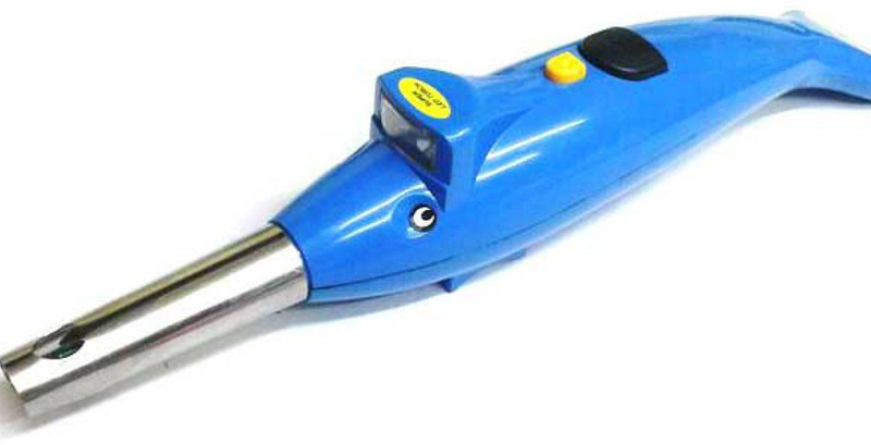 premium e commerce Kitchen Electronic Gas Lighter 2 In 1 Dolphin Shape With Led Torch Plastic Gas Lighter(Blue, Pack of 1)